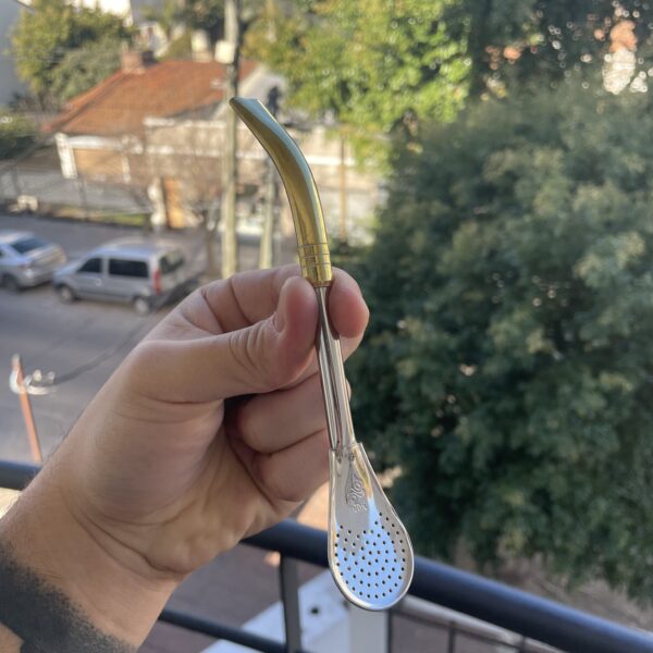 Bombilla Pico Dorado