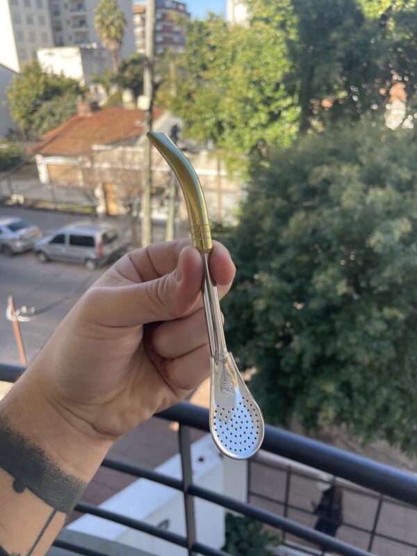 Bombilla Pico Dorado